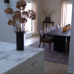 White Oak stained with a water base finish. - Engineered Wood Flooring