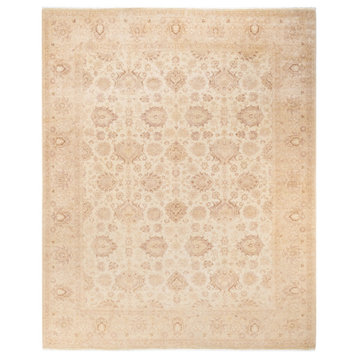 Guls, One-of-a-Kind Hand-Knotted Area Rug Ivory, 7'10"x9'10"