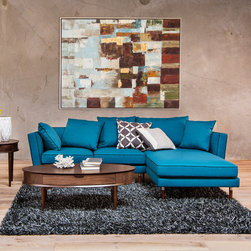 Taya Chaise Sectional - Sectional Sofas