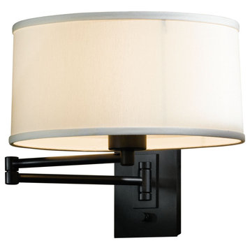 Hubbardton Forge 209250-1083 Simple Swing Arm Sconce in Modern Brass