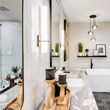 Elegant Classic Primary Bath Remodel Kansas City, MO