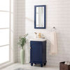 Legion Furniture Dawson Single Sink Vanity, Blue, 18"