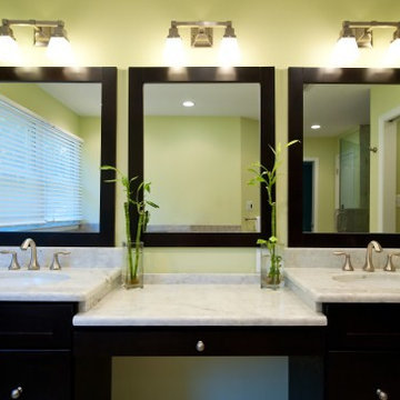 Contemporary Vienna, Virginia Bath Touts Stylish Free Standing Tub