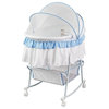 Dream On Me Lacy Portable 2 In 1 Bassinet And Cradle In White