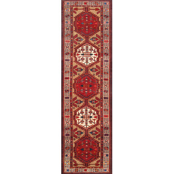 Pasargad Antique Serab Collection Hand-Knotted Lamb's Wool Runner- 3' 2"x10'11"