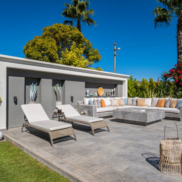 Olcay Mix & Pool Garden Grey Porcelain Tiles - Cesme,Izmir Villa