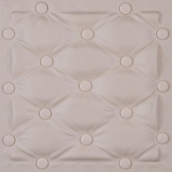 DCT LRT22 Faux Leather Ceiling Tile - Ivory - Ceiling Tile