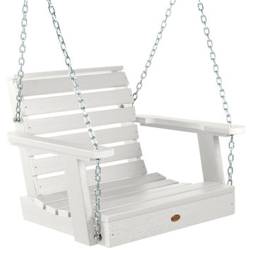 Weatherly Single Seat Swing, White