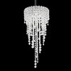 Chantant 3-Light Pendant in Stainless Steel With Clear Heritage Crystal