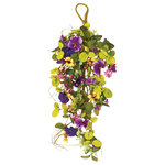 Worth Imports - Mixed Teardrop With Pansy, 24" - Worth Imports, Inc. is a designer, importer and distributor of Christmas, Halloween, Fall and Spring decorations.
