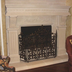 Wrought Iron Fireplace Screens - Products