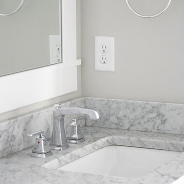 White Carrara Marble Bathrooms