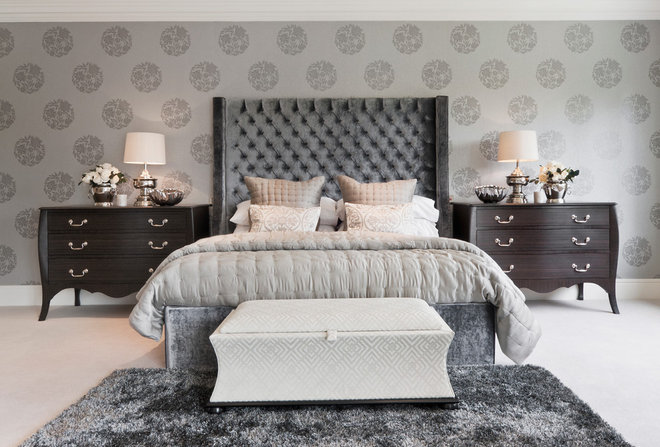 Transitional Bedroom by Alexander James Interiors