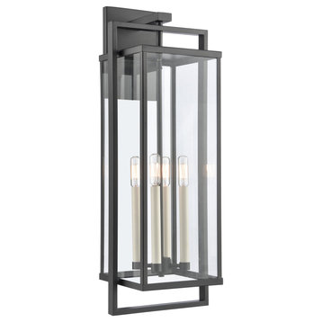 Gladwyn 30'' High 4-Light Outdoor Sconce Matte Black