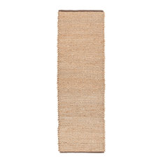 Zola Handwoven Contemporary Rug, Tan/Charcoal, Runner 2'6x7'6