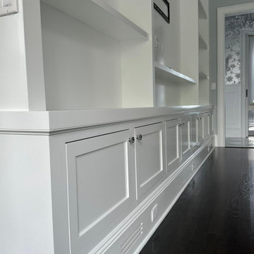 Custom Cabinets - Coastal White Paint & Cabinetry Refinish