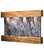 Sunrise Springs water fountain, Black Spider Marble, Rustic Copper, Square