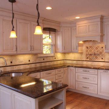 Glazed White Cabinets