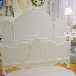 Chgalkpainted White Victorian Bed - Products