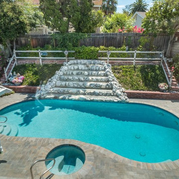 Laguna Hills Pool with Water Fall