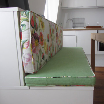 Coussins de banquette et stores bateau