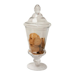 Brucs Small Glass Urn - Kitchen Canisters And Jars