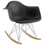 Adaire Plastic Lounge Chair/Black