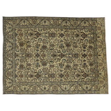 Vintage Persian Tabriz Rug, 09'07 X 12'10