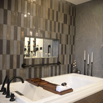 Moody Contemporary/Modern Bathroom Remodel