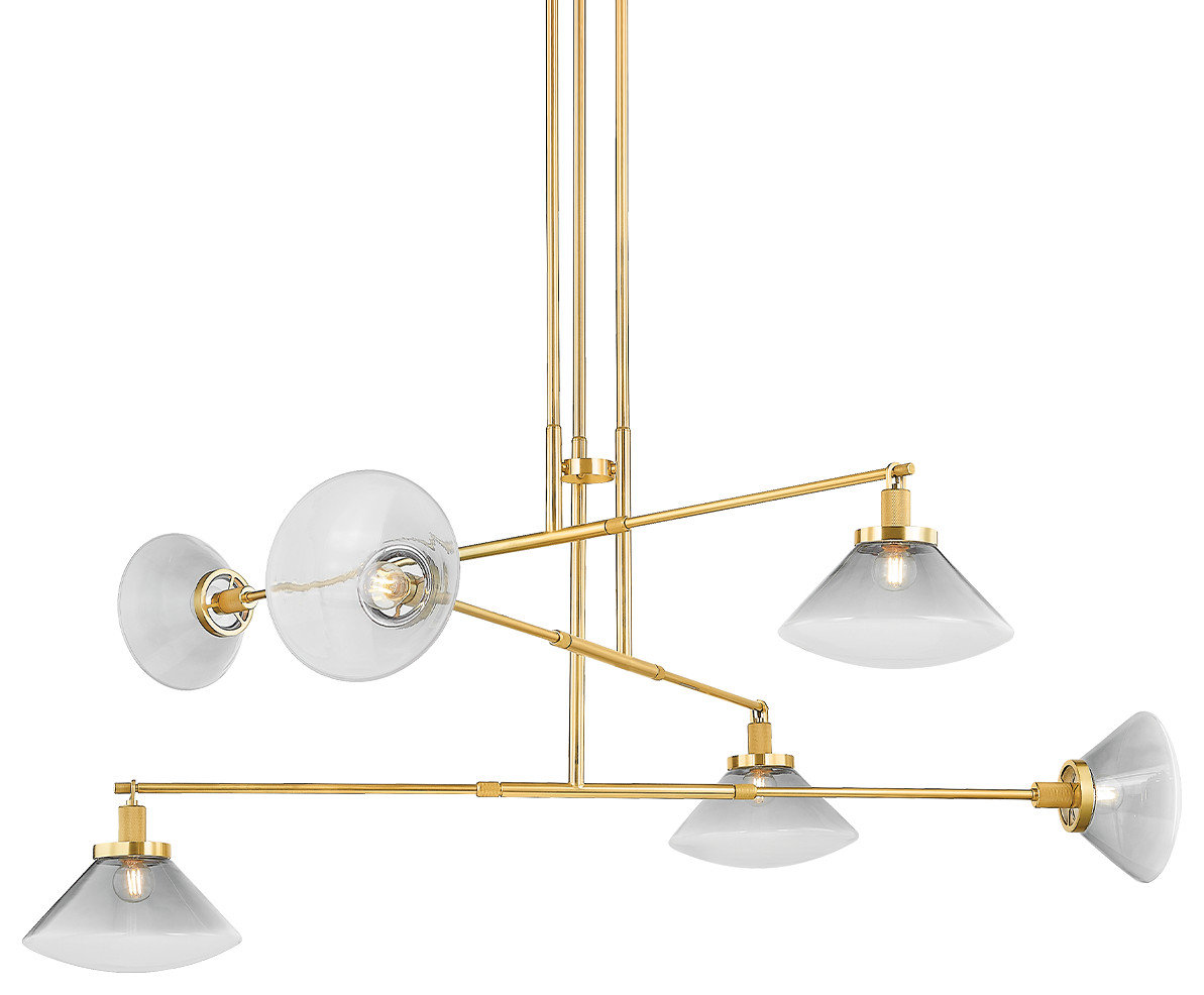 Hudson Valley Lighting Mendon 25.5" Chandelier Aged Brass ...