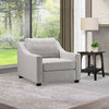 Garcelle Stain-Resistant Fabric Chair, Gray