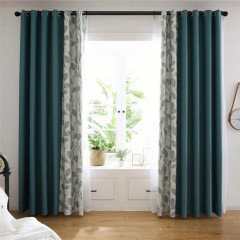 2 color of curtains on one window