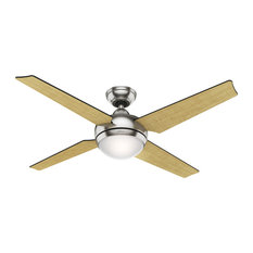 Hunter Fan Company Sonic Ceiling Fan With Light and Handheld Remote, Brushed Nic