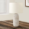 Lighting, 28"H, Table Lamp, Cream Resin, Ivory/Cream Shade, Transitional