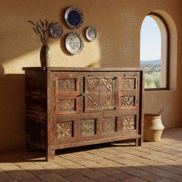 The Grounded Farmhouse: Hand-Painted Doors & Vintage Beauty