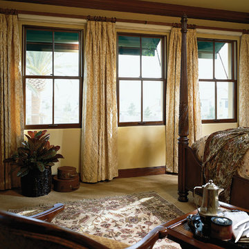 Complement your bedroom w/stylish Pella® Architect Series® double-hung windows