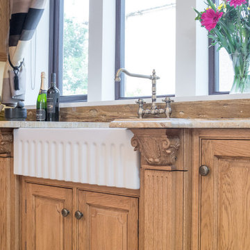 Classic, Sustainable-Wood Victorian Style Kitchen