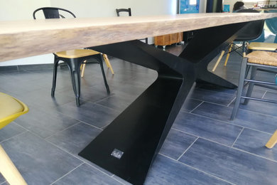 Réalisation d'une salle à manger urbaine.
