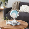 Traditional Blue Aluminum Metal Globe 28568