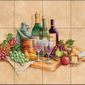 Rita Broughton - Kitchen Backsplash Tile Murals