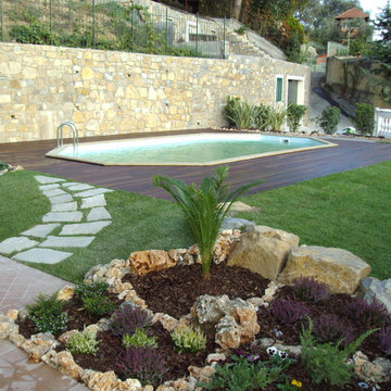 Istallazione piscina in legno