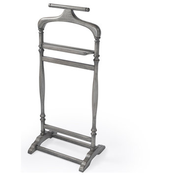 Judson Wood Valet Stand, Gray
