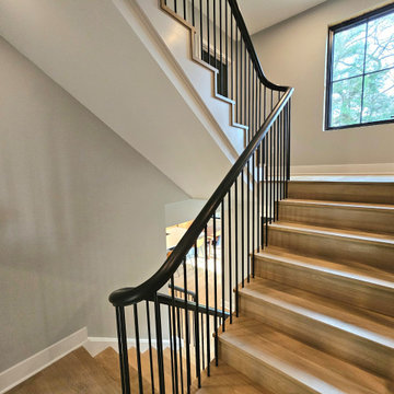 Project #115 | Staircase with Continuous Rail System Without Newels