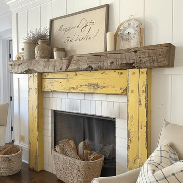 Colored Fireplace Mantels