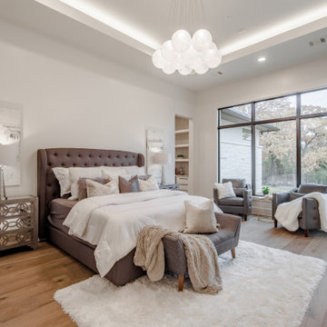 Southlake Modern Hill Country Master Bedroom