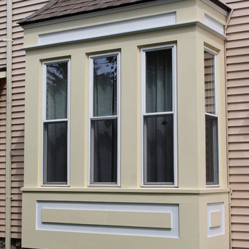Detached Garage Siding, Exterior House Window and concrete steps