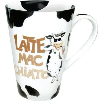 Set of 4 Mugs Mr. Latte Mac Chiato