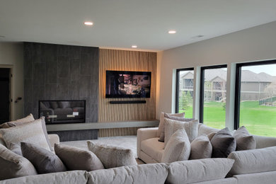 Example of a classic home theater design in Other