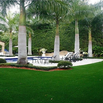 Artificial Grass Pool Installations