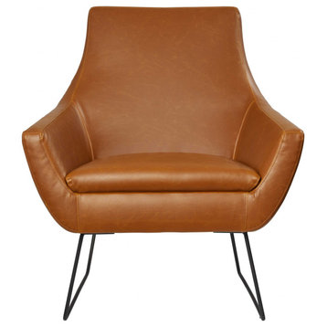 HomeRoots 33" X 30.5" X 37" Brown Chair
